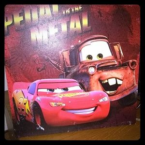 Disney pixar lightening McQueen & Tow Mater decor